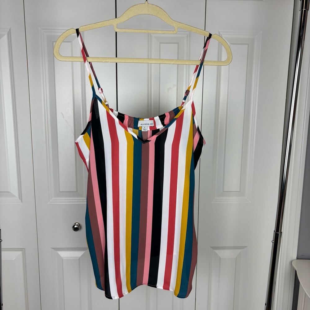 Allison Joy Multicolor Vertical Stripe Cami